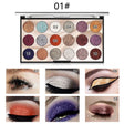Buy Miss Rose 18 Colors Sequins Glitter Powder High Gloss Pearly Eye Shadow Palette in Pakistan