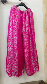 Banarsi Flapper | Women Bottoms & Pants | Pink | Large | Preloved