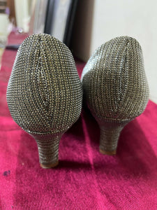Capparos (USA) | Dull Gold Shiny Heels | Women Shoes | Size | Preloved