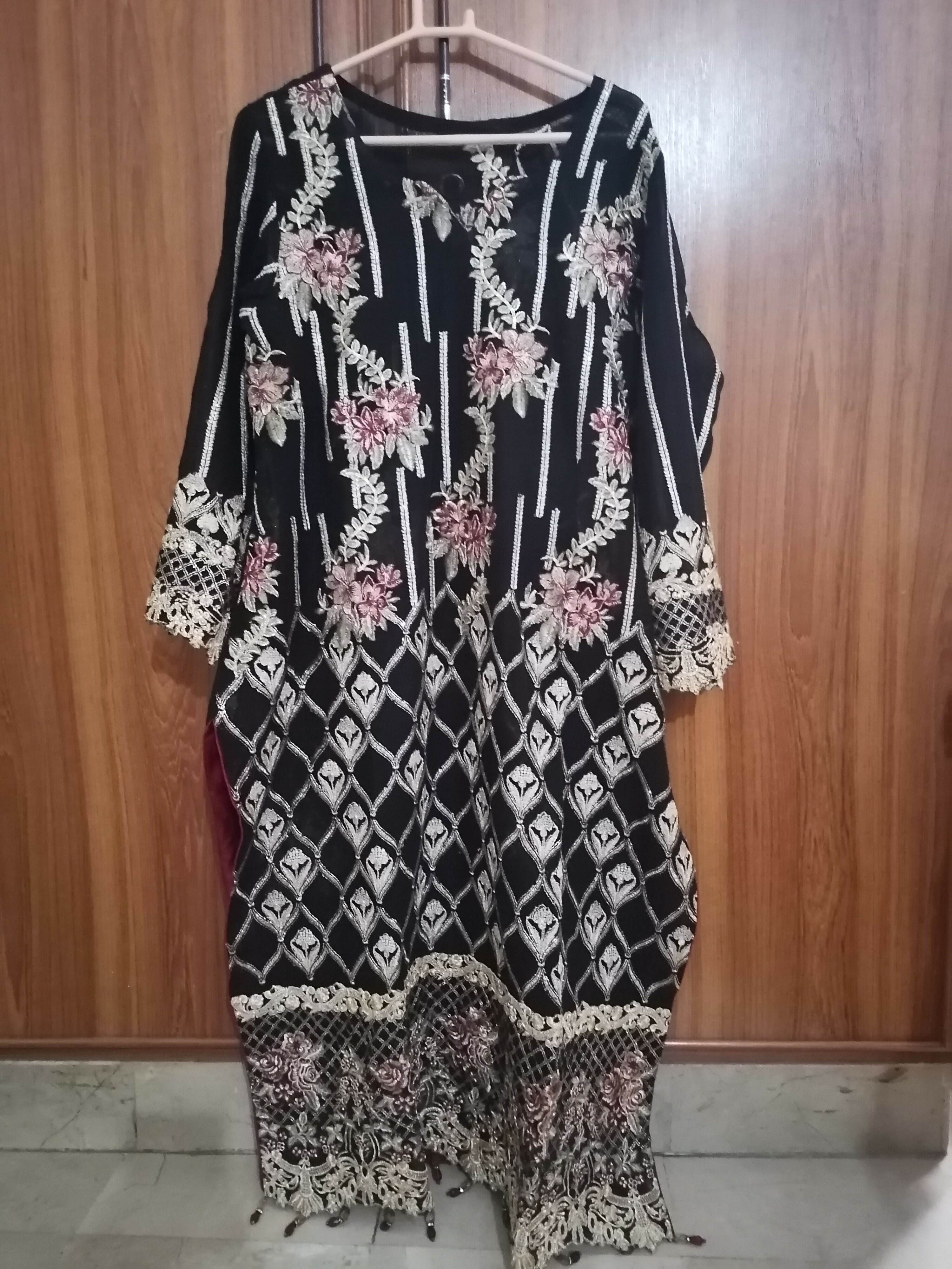 Cotton Net Suit | Women Locally Made Formals | X Large | Preloved