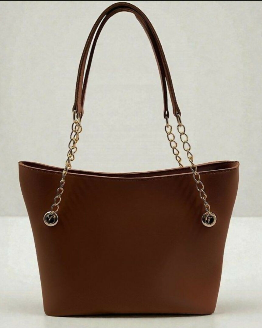 Chain Ladies Tote Bag-(00080-00082) Handbags for Women | Women Bags | Large | Brand New