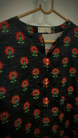 Sohaye By Diners | Women Branded Kurta | XSmall | Black | Preloved