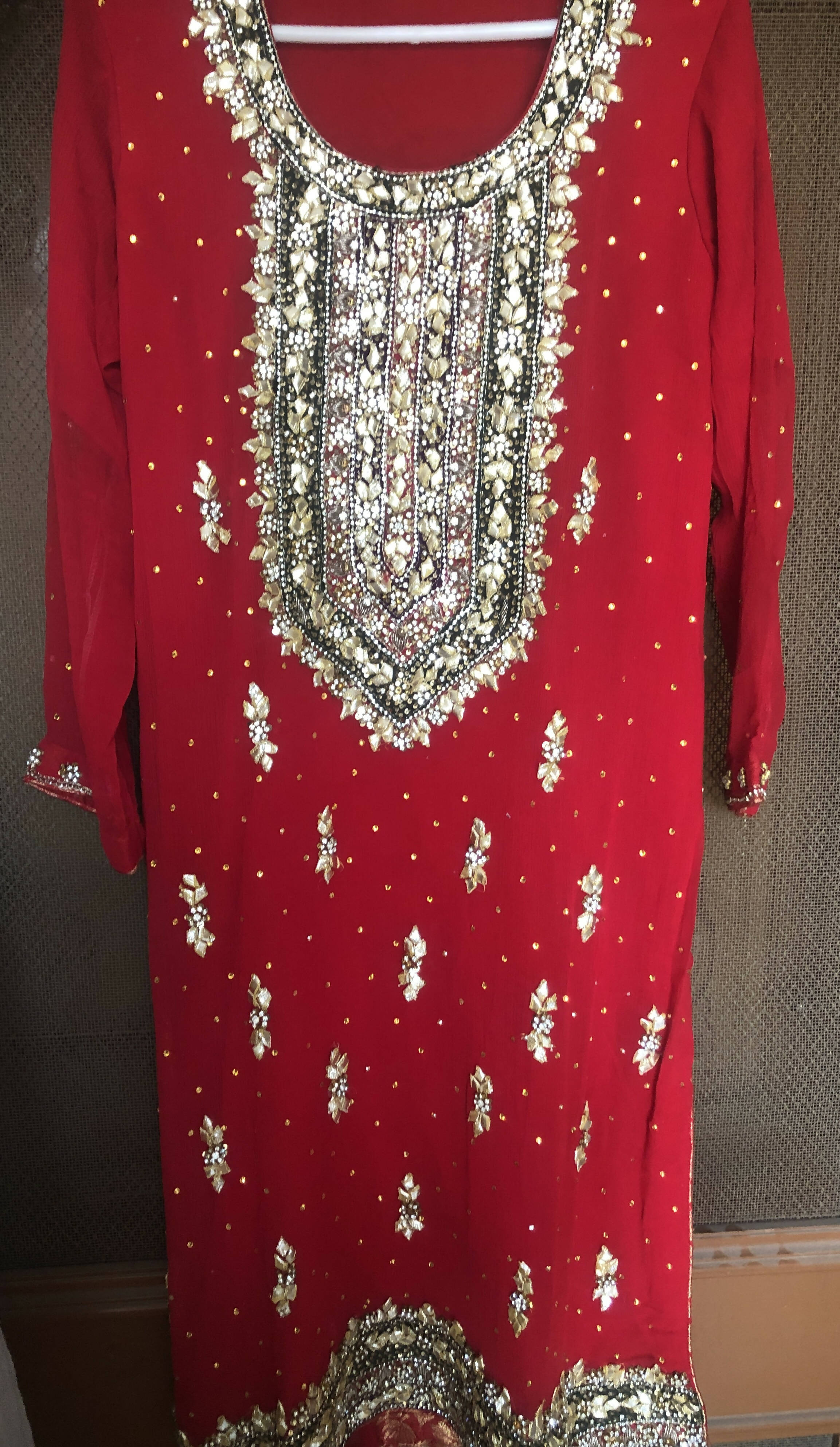 Chiffon 3 PC Suit | Women Locally Made Formals | Large | Worn Once