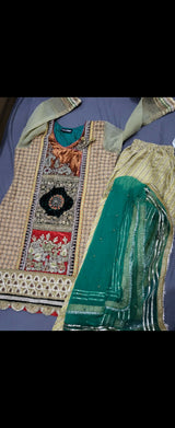 Short Embroidered Shirt | Women Locally Made Formals | Large | Preloved