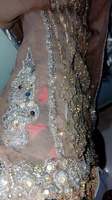 Brown Embroidered Shirt | Women Locally Made Kurta | Large | Preloved