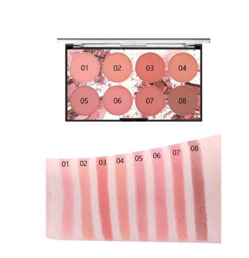 Buy Miss Rose 8 Colors Blush KIt For Women 28 - Gm in Pakistan