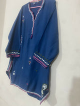 Khaadi | Women Branded Kurta | Blue | Large | Worn Once