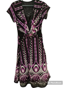 Black & Purple Women western top