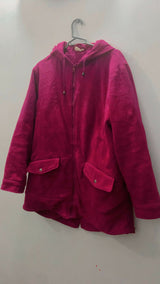 Pink Coat With Cap | Women Sweaters & Jackets | Medium | Preloved