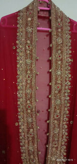 Red Beautiful Baraat Lehnga | Women Bridals | Medium | Worn Once