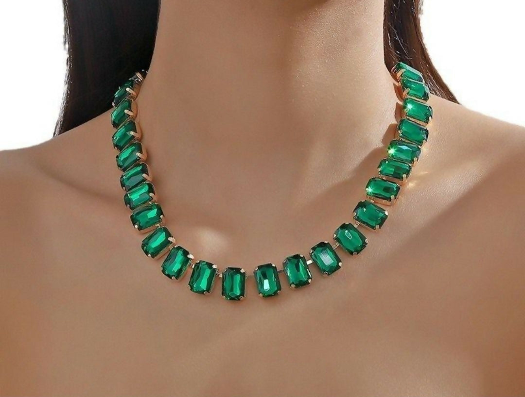 Rectangle Link Necklace-00118 | Women Jewelry | Necklaces & Pendants | Brand New