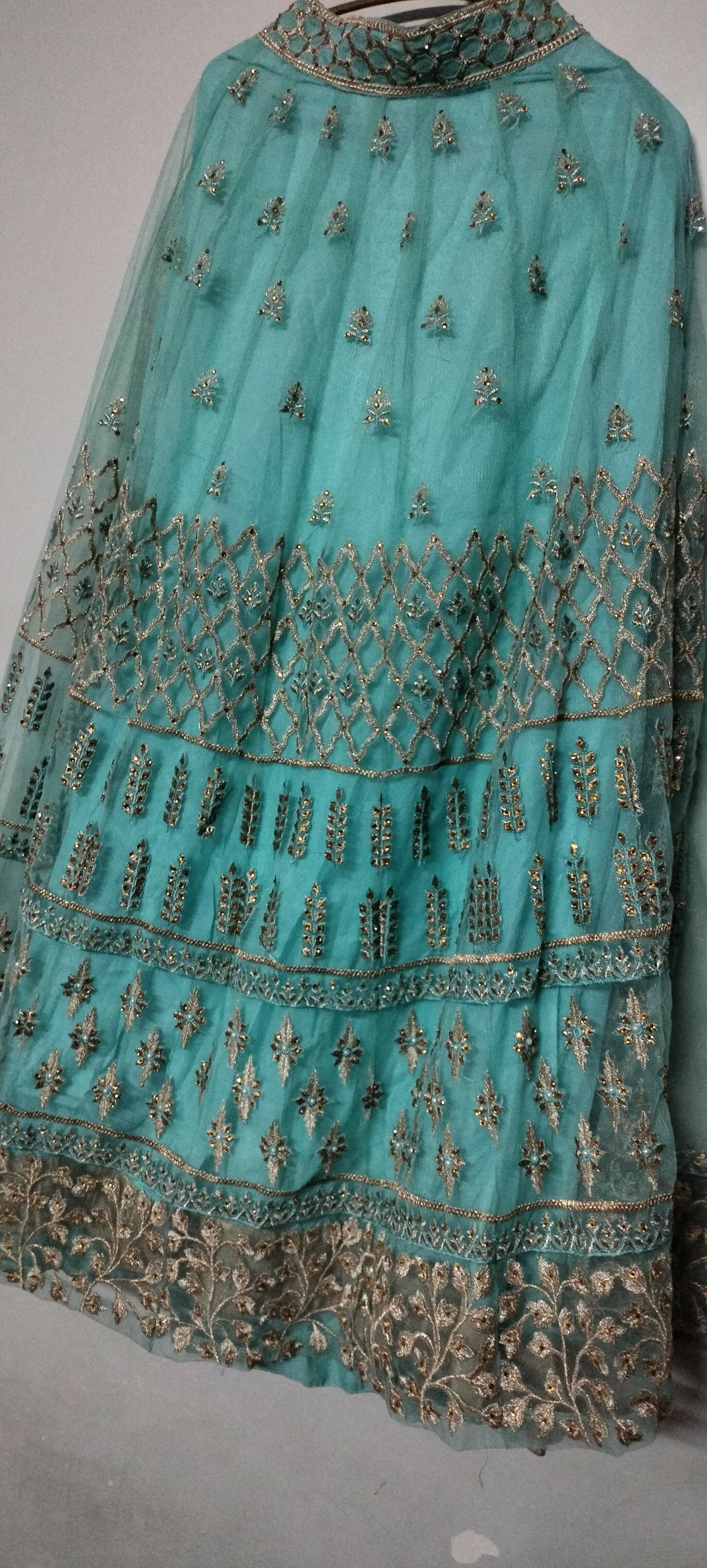 Embroidery Sharara | Women Locally Made Formals | Small | Worn Once