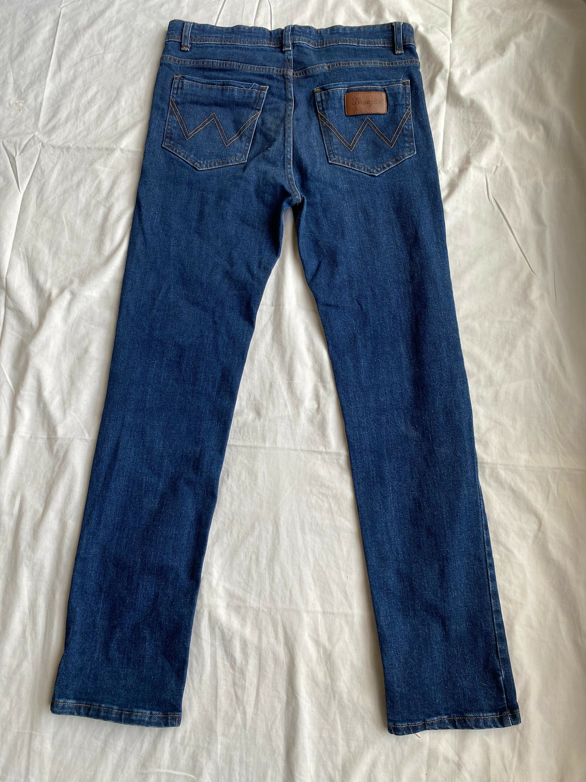 Wrangler | Blue Denim Jeans | Men Jeans & Bottoms | Size: 32–34 | Preloves