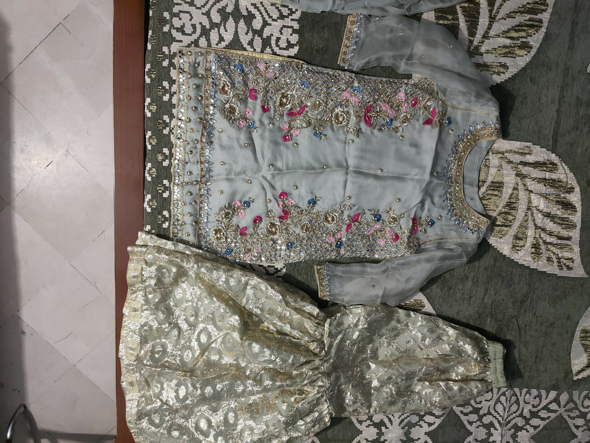 Fancy Gharara Set | Women Locally Made Formals | Small | Worn Once
