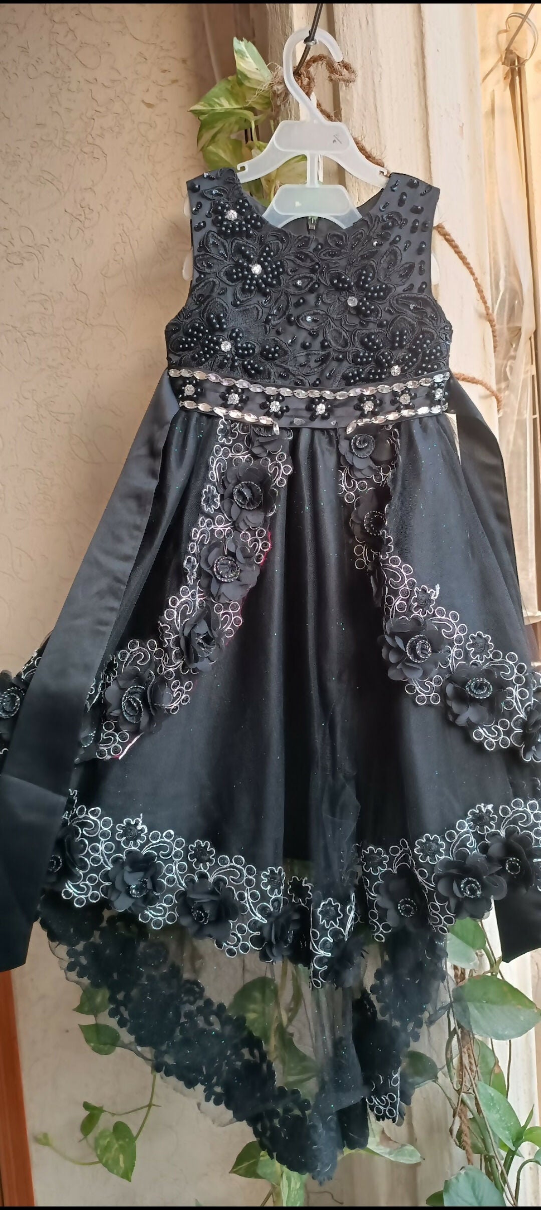 Black tail maxi | Girls Skirts & Dresses | Size 4 to 6 yrs | Worn Once