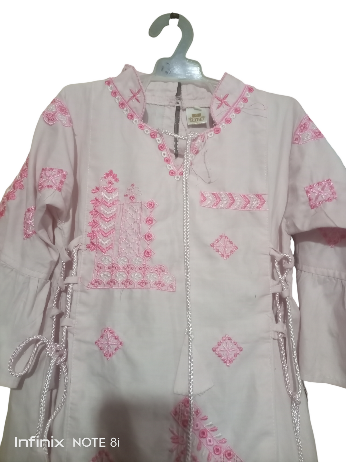 Embroidered Pink Frock | Girls Shalwar Kameez | Size 6-9 Yrs | Preloved
