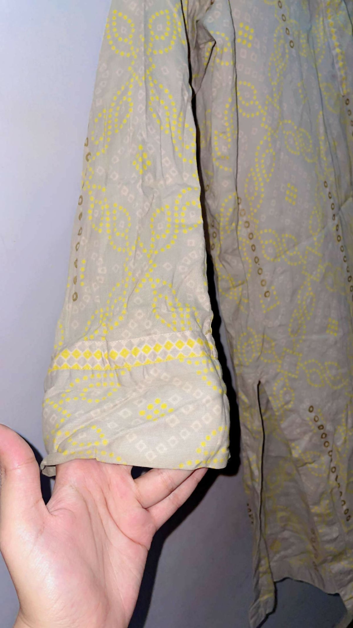Alkaram | Women Branded Kurta | Yellow | Medium | Preloved