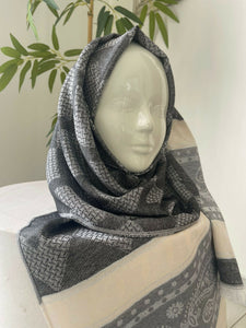 Grey and White Hijab | Hijab and Scarves | Brand New