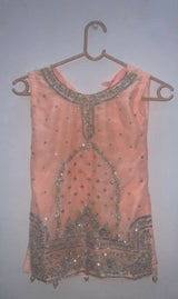 Pink Embroidered Gharara | Girls Skirts & Dresses | Medium | Preloved