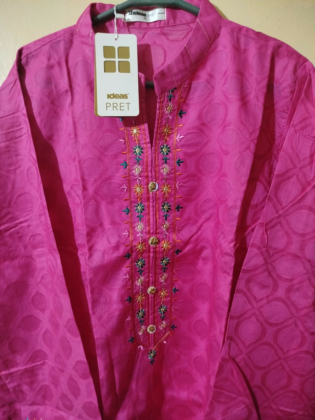 Gul Ahmed | Women Branded Kurta | Pink Kurta | XLarge | Brand New