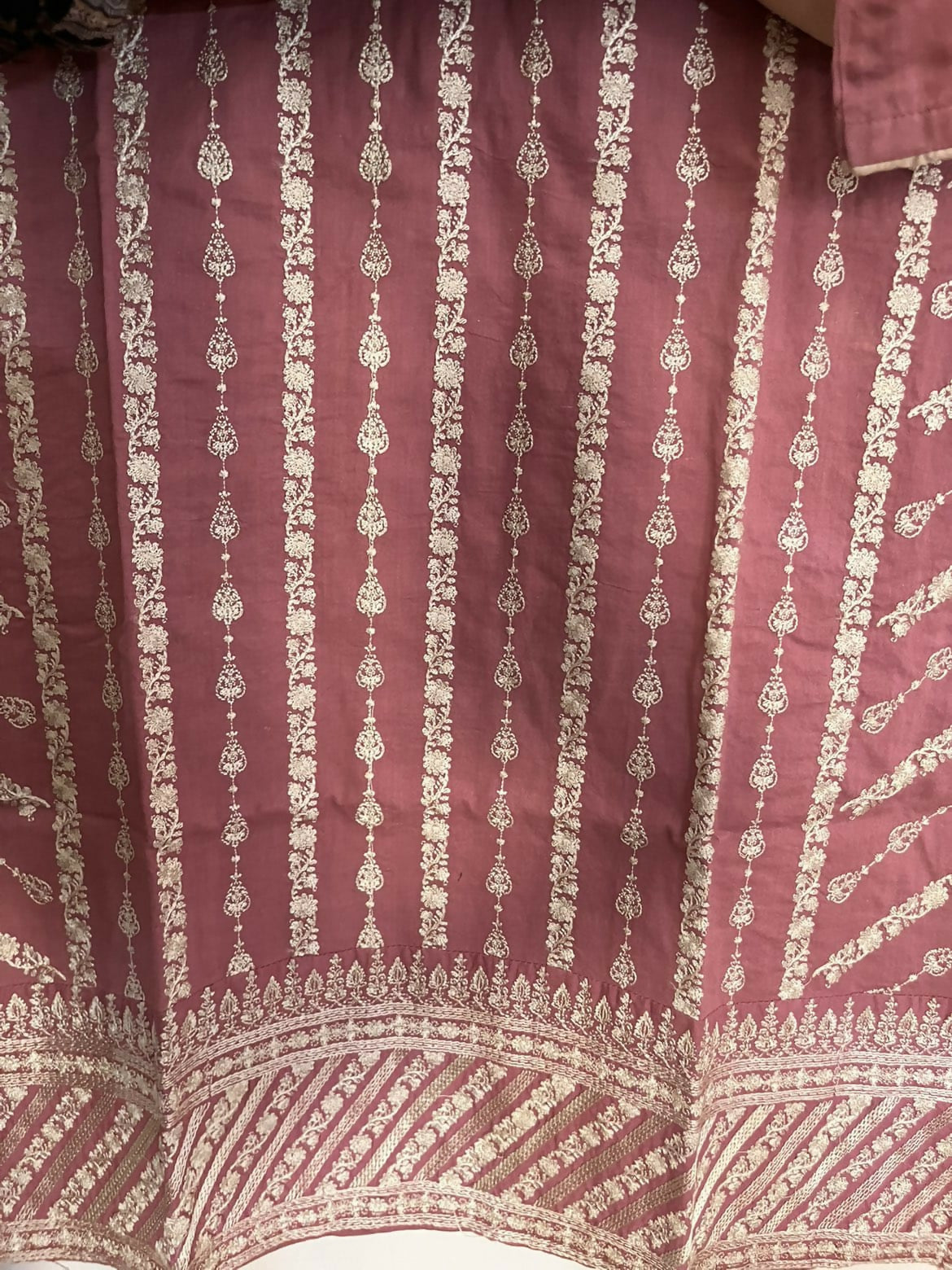 Tea Pink Embroidered Shirt | Women Locally Made Kurta | XSmall | Worn Once