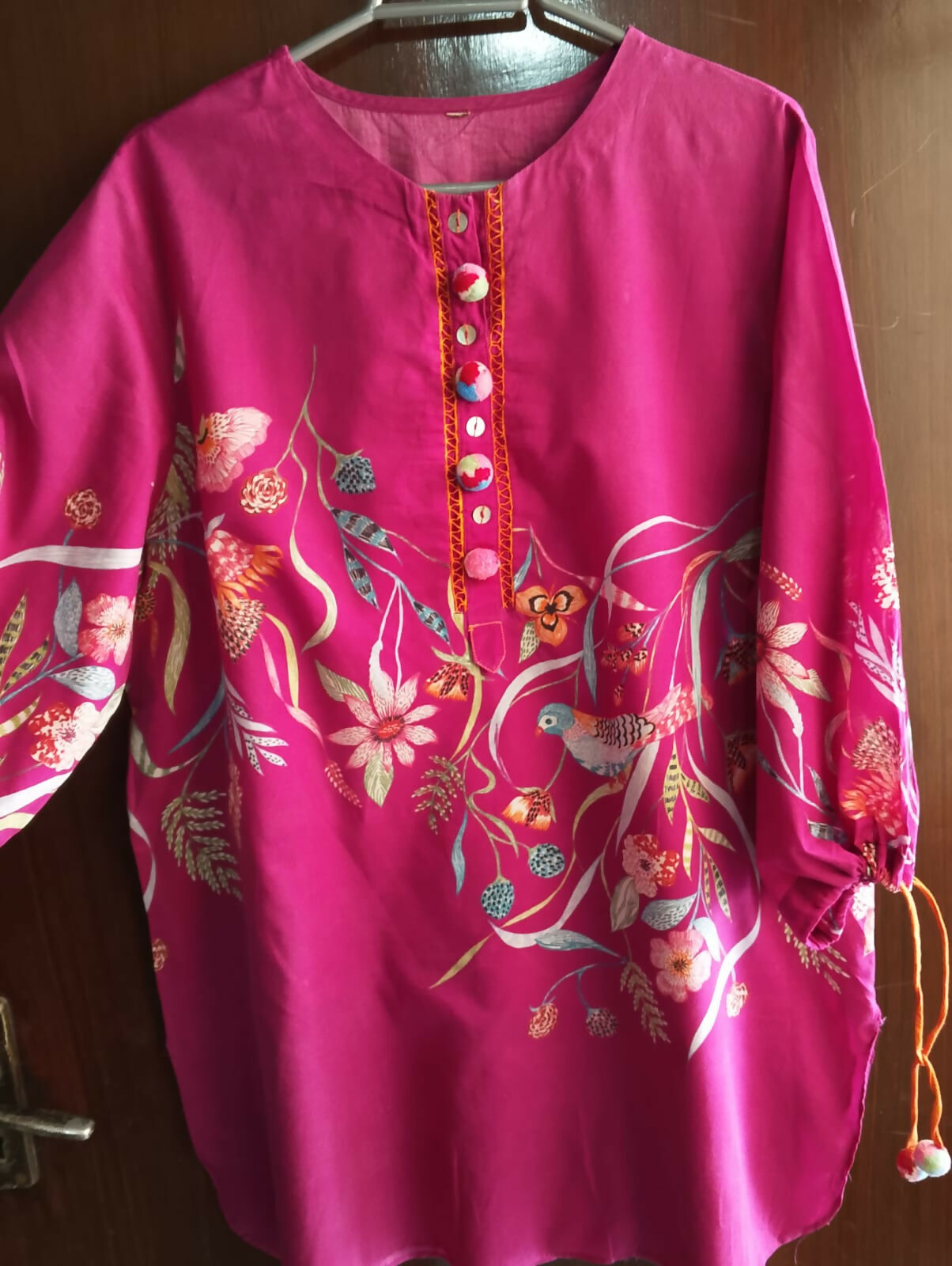 Purple kurta bird