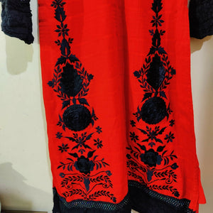 Shaposh | Red 2 PC Suit | Women Branded Formals | Small | New