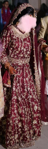 Deep Red Bridal Suit | Women Bridals | Medium | Worn Once