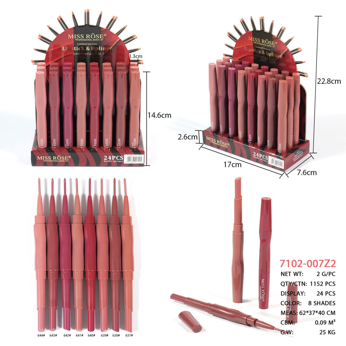Buy Missrose LuxeLine Lip Duo in Pakistan