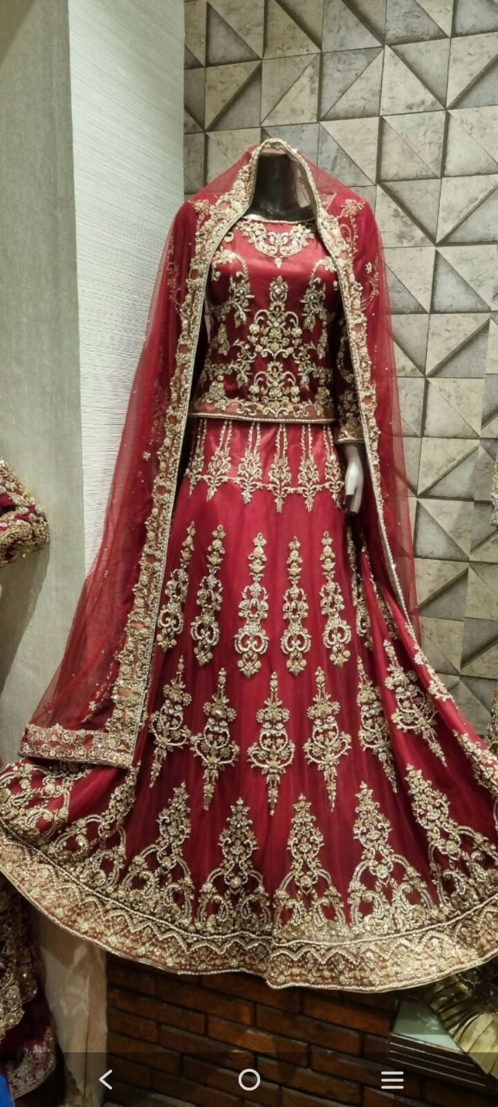 Red Bridal Lehnga Choli | Women Bridals | Baraat | Medium | Worn Once