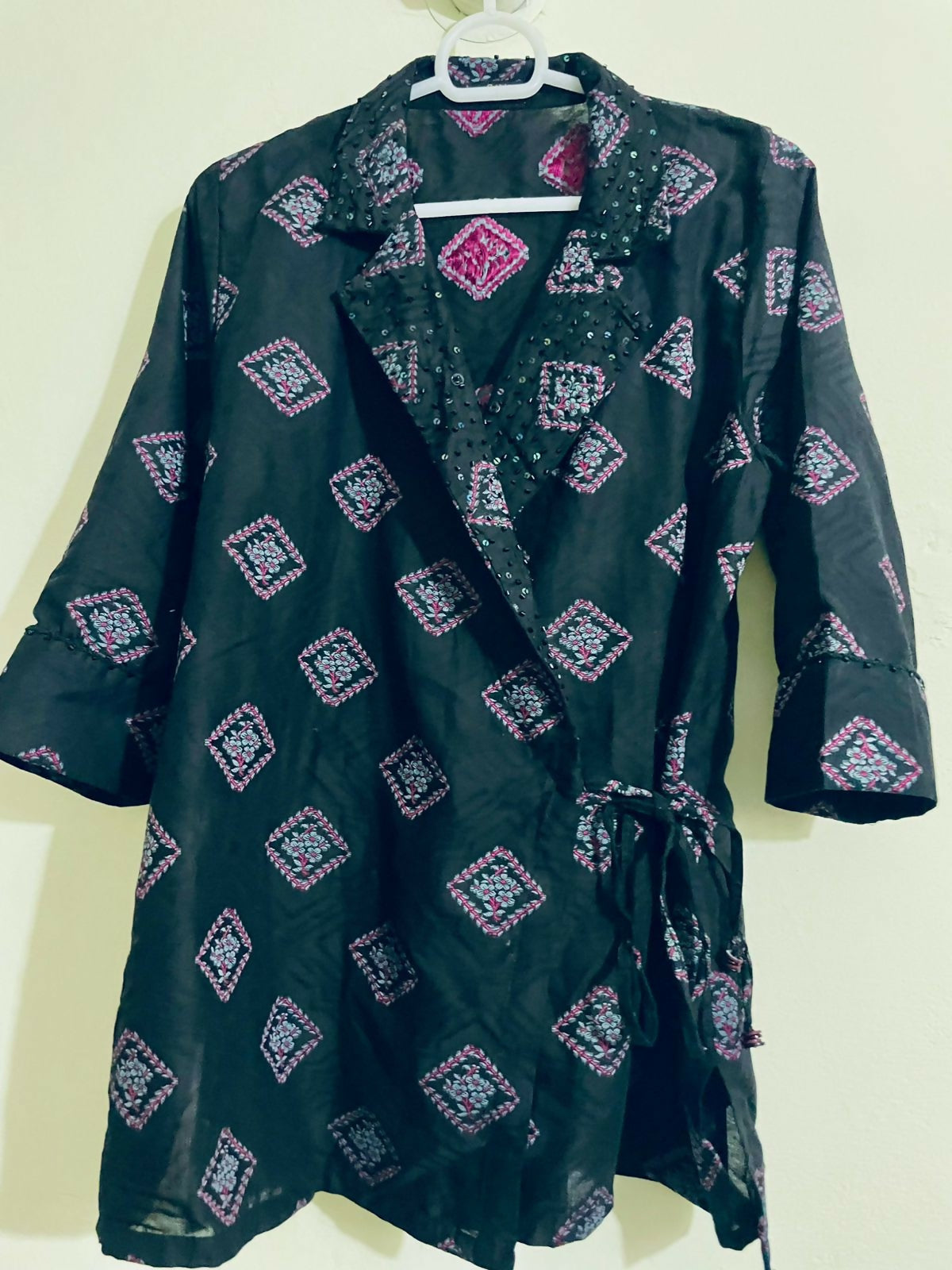 Saya | Black Coord Set | Women Branded Kurta | Small | Brand New