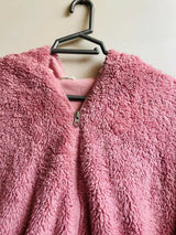Cozy Blush Sherpa Hoodie | Women Tops & Shirts | Small | Worn Once