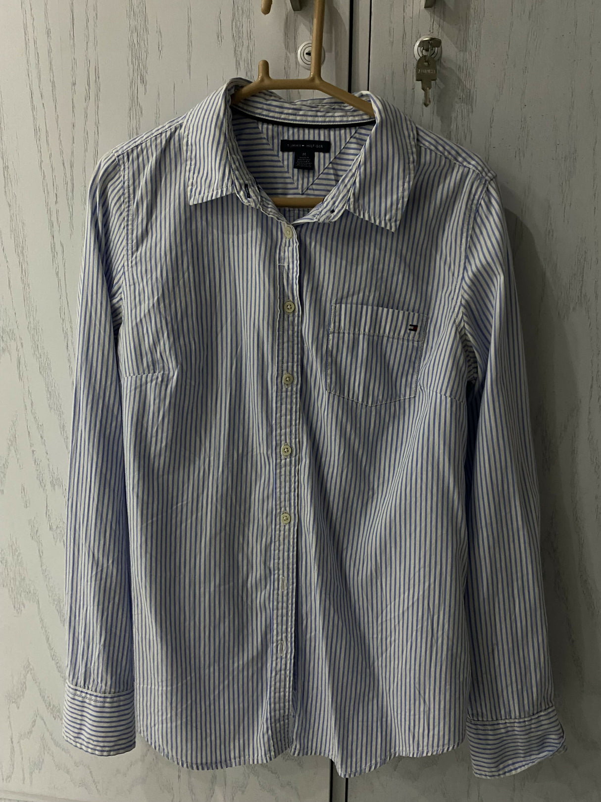 Tommy Hilfiger | Women Tops & Shirts | Medium | Blue & White | Preloved