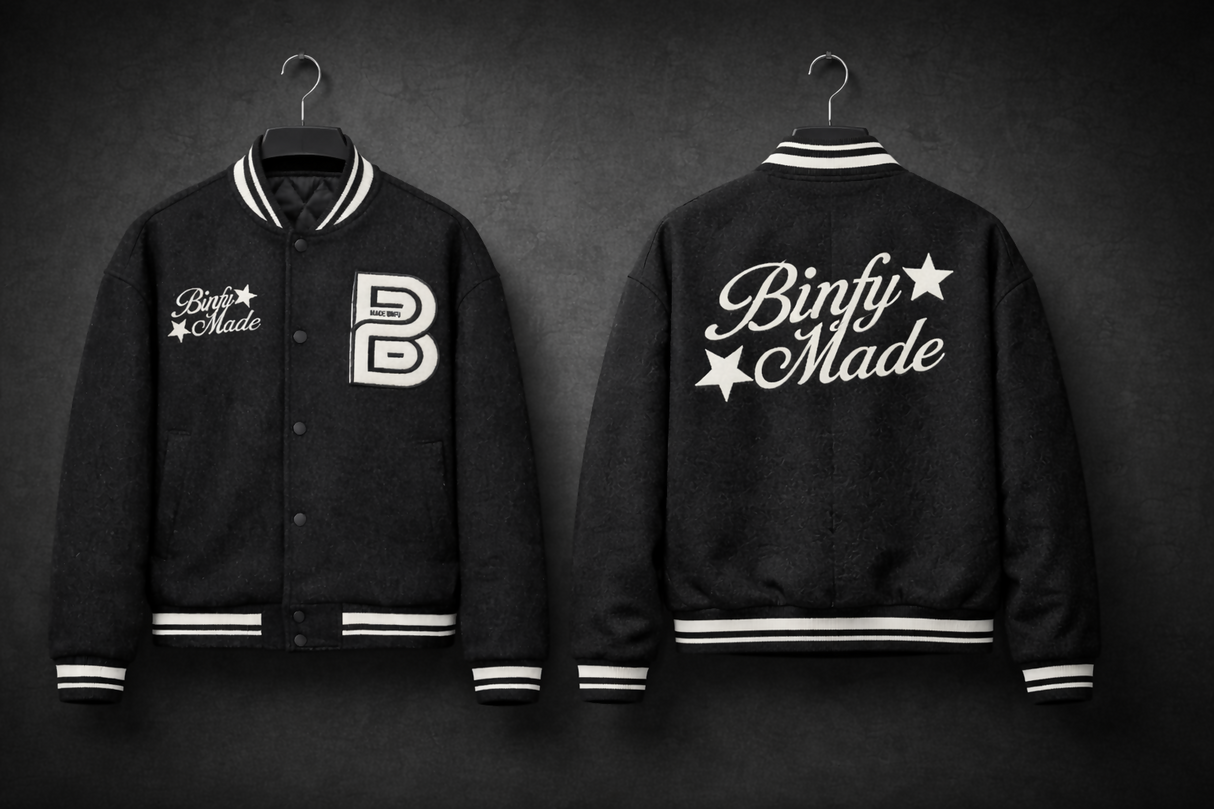 BAPE Black Varsity Jacket with Chenille B Patch | Men Jackets & Coats | Large | New