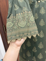 Beechtree | Women Branded Kurta | Small | Green | Preloved