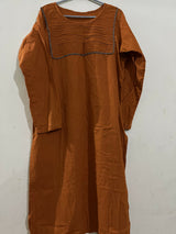 Rust Orange Kurta | Women Locally Made Kurta | Medium | Preloved