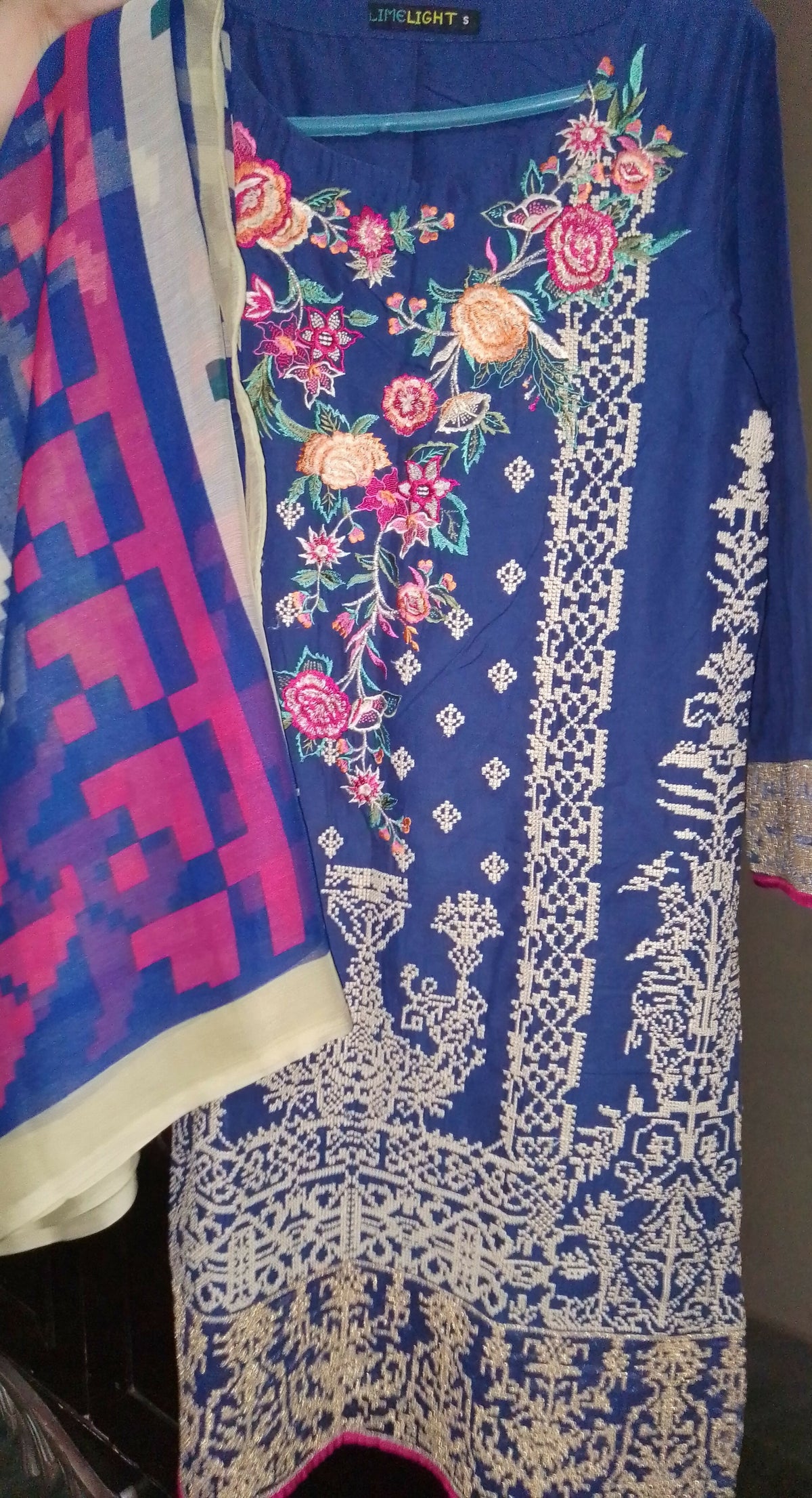 Limelight | Women Branded Kurta | Blue | small | Worn Once