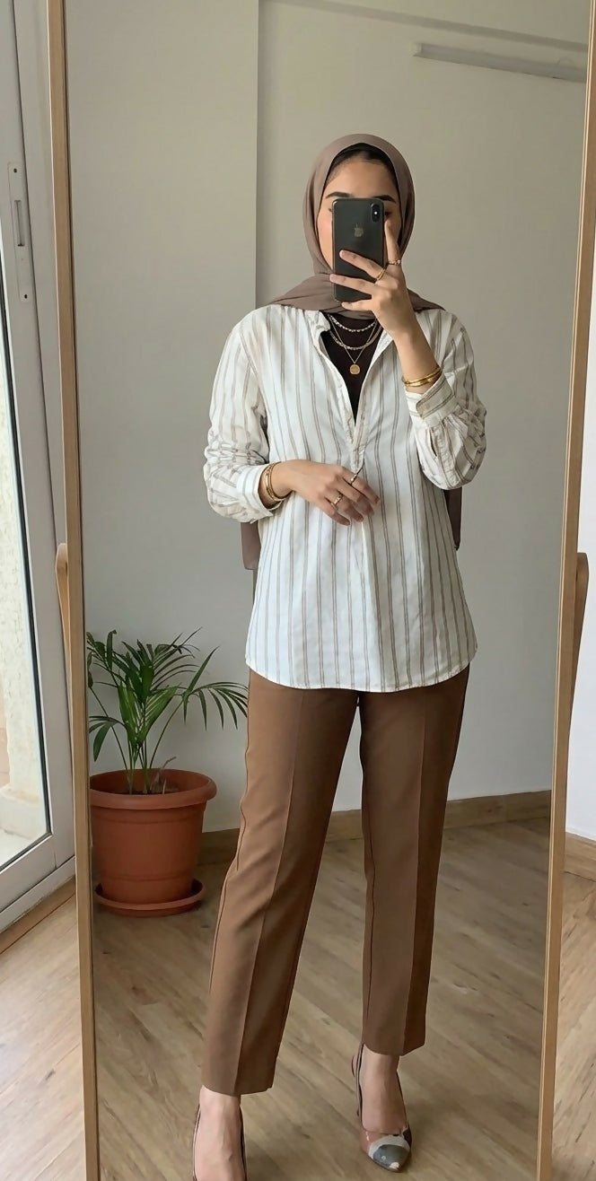 Outfitters White and Stylish Western Top | Women Tops & Shirts | XLarge | Preloved