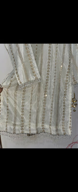 Crushed Sharara Set | Women Locally Made Formals | Medium | New