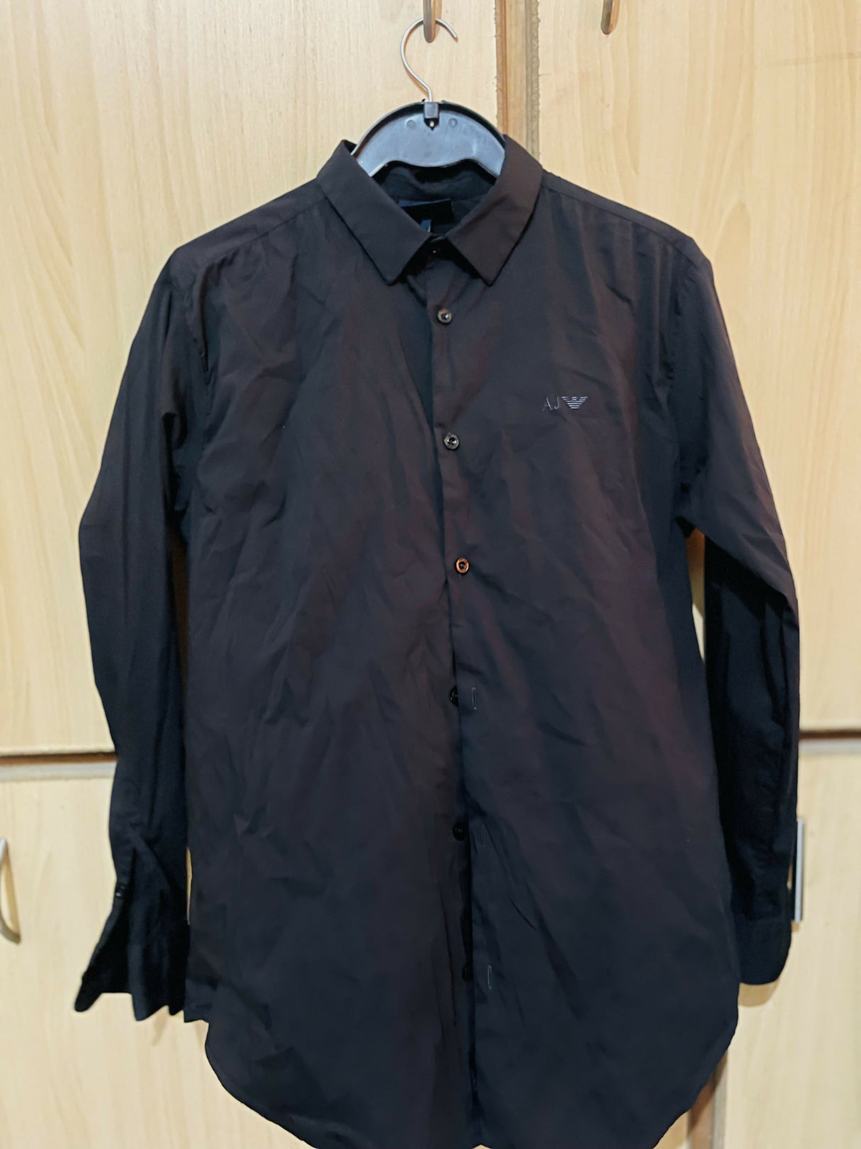 Armani Jeans Navy Slim Stretch Fit | Men Shirts & Tops | Medium | New