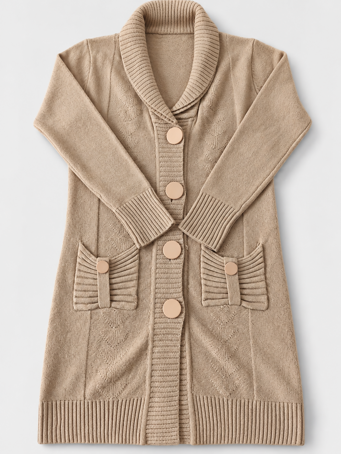 Beige Cardigan | Women Sweaters & Jackets | Small | Worn Once
