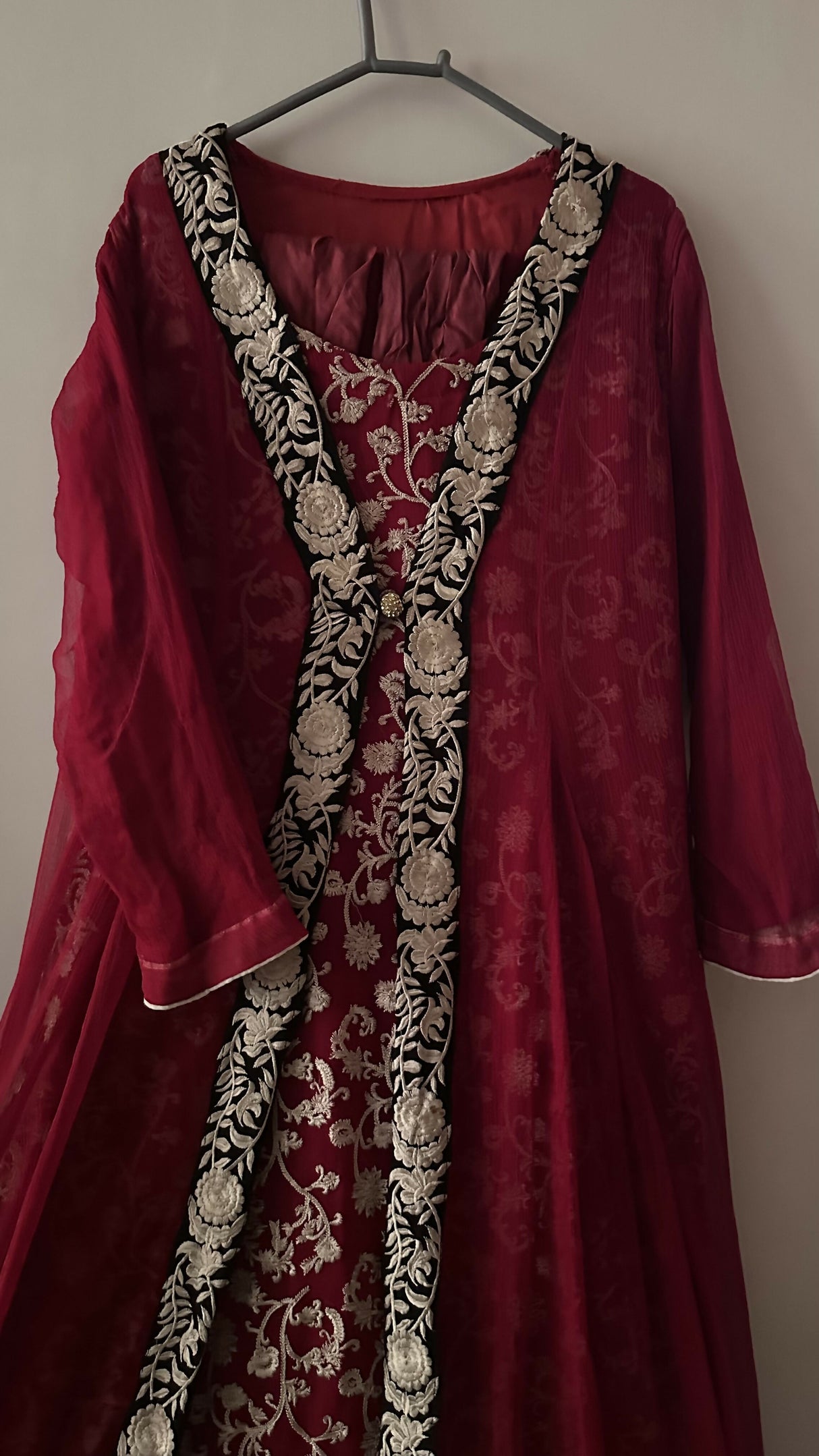 Embroidered A-Line Maxi | Women Frocks & Maxis | Small | Worn Once