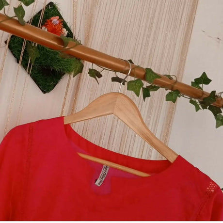 ?2-Piece Collection! ?Our vibrant Bright pinkish-red set is available in a stitched option! T