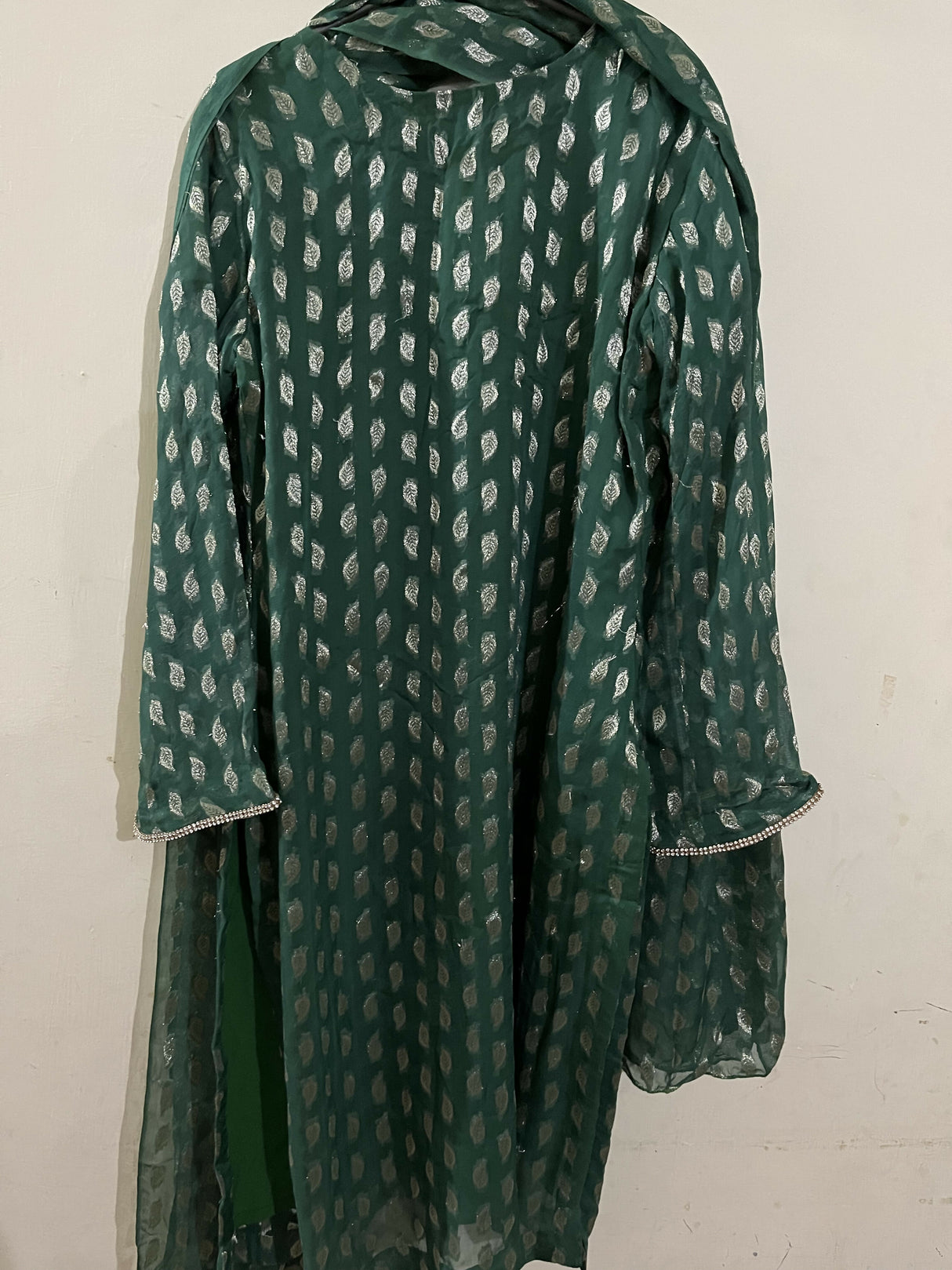Chiffon 2pc Dress | Women Locally Made Kurta | Small |Preloved