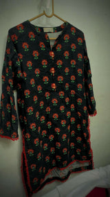 Sohaye By Diners | Women Branded Kurta | XSmall | Black | Preloved
