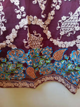 Net Heavy Embroided Formal Suit | Women Locally Made Formals | Medium | Preloved