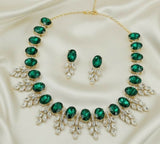 Oval Pear Necklace Set-059 | Women Jewelry | Wedding Jewelry & Sets | Brand New