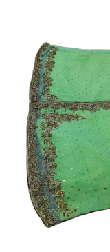Green Embroidered Shirt | Women Embroidered Anrahkha | Worn Once