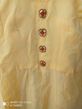 3 PC Gown Style Suit | Kids | Girls Shalwar Kameez | Large | Worn Once