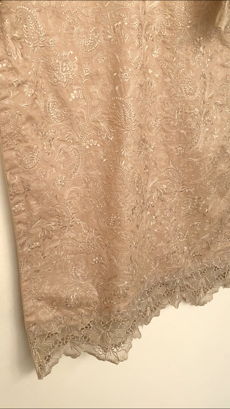 Beige 2PC Suit | Women Locally Made Kurta | Small | New